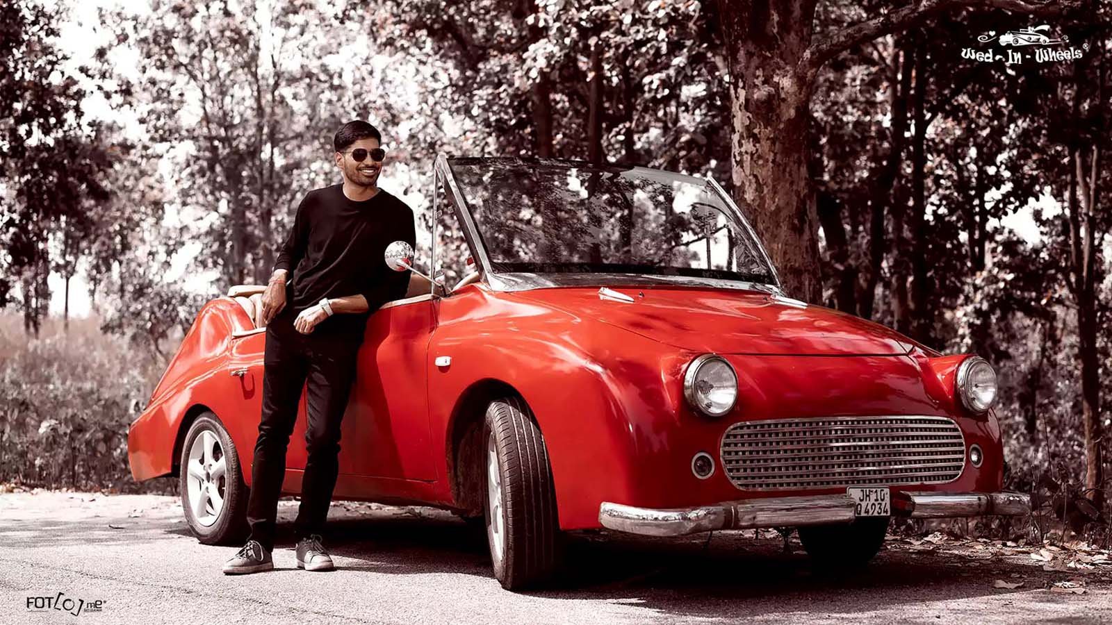 vintage car rent for wedding