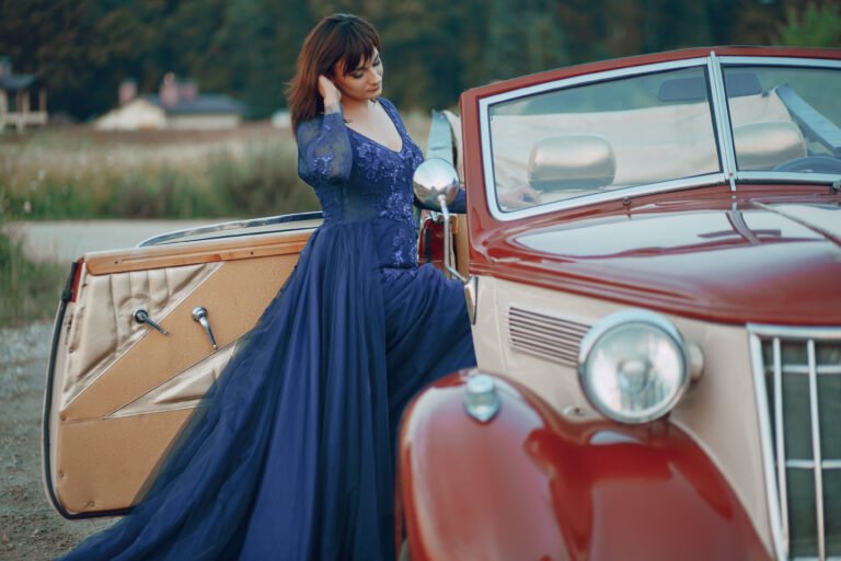 classic car for wedding in rent
